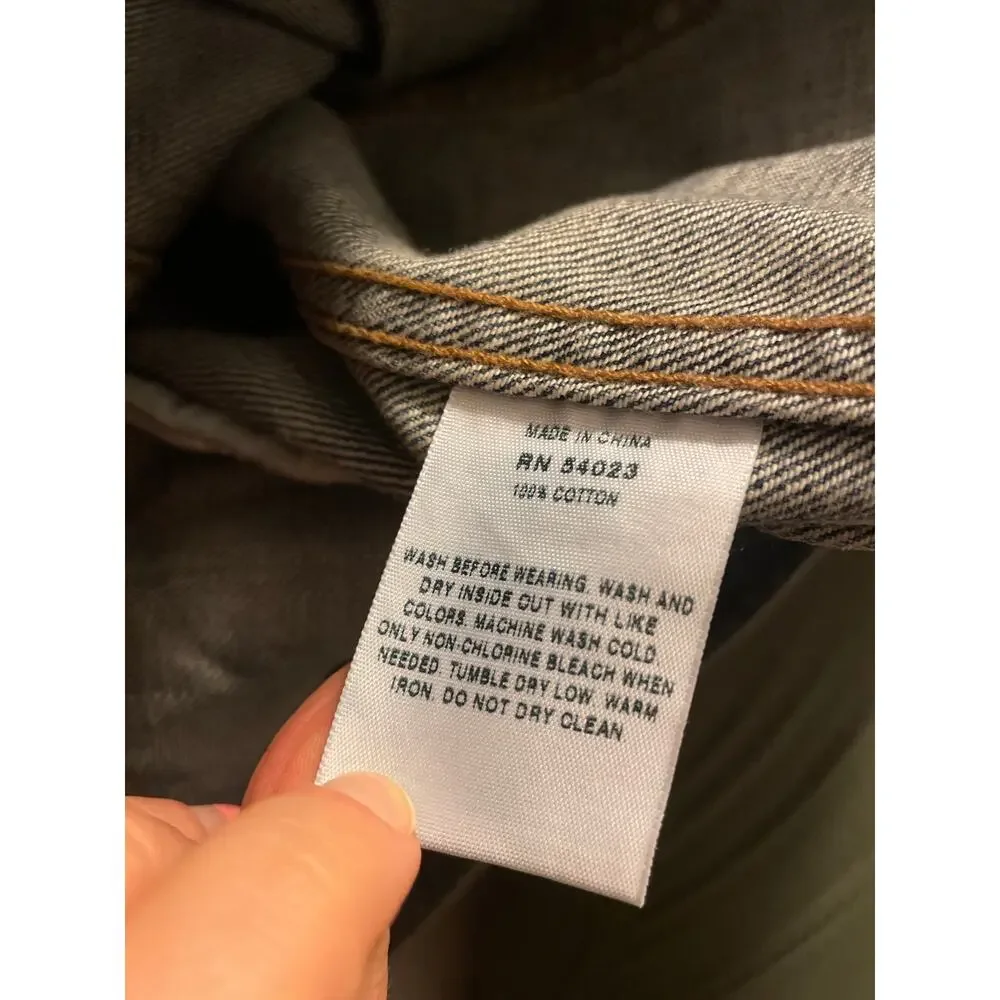 Gap Jean Denim Distressed Jacket Size Small - Picture 5 of 5
